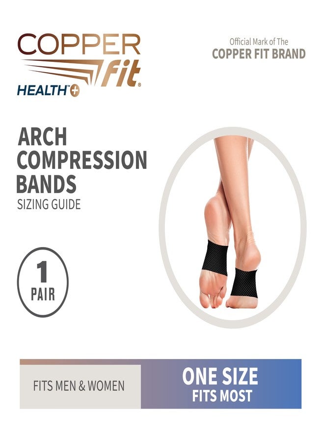 Copper Fit Health Unisex Arch Relief Compression Bands for Plantar Fasciitis,Swelling - Image 2